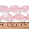 Natural Rose Quartz Beads Strands G-H095-A10-01-4