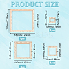 Square Wood Knitting Gauge Rulers DIY-WH0504-227-2
