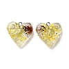Inner Dried Flower Transparent Resin Pendants RESI-A043-03B-1