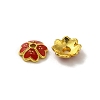 Alloy Enamel Beads Caps FIND-G074-02C-2