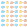 150Pcs Opaque Resin European Beads RESI-TA0004-61B-1