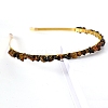 Natural Tiger Eye Hair Bands PW-WGC1C33-24-1