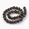 Handmade Gold Sand Lampwork Beads Strands LAMP-P051-L04-12mm-1