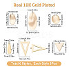 48Pcs 6 Style Brass Pendants KK-BBC0003-26-2
