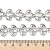 304 Stainless Steel Teardrop Link Chain Necklaces NJEW-D333-03P-5