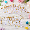 50Pcs Heart Printed Organza Bags OP-TADJ0001-01H-4