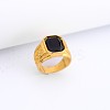 Alloy Rhinestone Finger Rings for Men FS-WG512DB-02-1