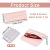 AHADEMAKER 4Pcs 4 Colors PU Imitation Leather Glasses Case AJEW-GA0005-19-4