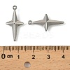 304 Stainless Steel Pendants. Star Charm STAS-A190-04P-3