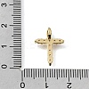 Brass Micro Pave Clear Cubic Zirconia Pendants CU-CBA9883-05C-G-3
