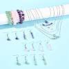 24Pair 316 Surgical Stainless Steel Dangle Earring & 304 Stainless Steel Necklaces & Beads Bracelets SJEW-FS00007-2