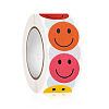 Round Dot Paper Self-adhesive Smiling Face Reward Stickers PW-WG51572-01-5