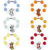 6Pcs Silicone Wine Glass Charms HJEW-SC00131-5