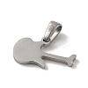 Non-Tarnish 304 Stainless Steel Pendants STAS-B053-15P-2