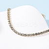 304 Stainless Steel Rhinestone Cup Chain Bracelets for Women BJEW-G753-01G-01-3