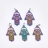 Ion Plating(IP) 201 Stainless Steel Pendants STAS-S105-JN240-3