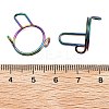 4Pcs 4 Colors Plating(IP) 304 Stainless Steel Arch Adjustable Ring for Unisex RJEW-H230-03M-4
