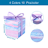40Sets 4 Color Square Fold Paper Candy Boxes CON-MB0001-17-3