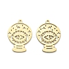 201 Stainless Steel Pendants STAS-I332-08G-1