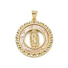 Rack Plated Brass Pendant KK-P270-05D-G-1