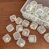 Mini Transparent Plastic Beads Containers X-PW-WG74209-01-1