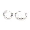 Tarnish Resistant 304 Stainless Steel Huggie Hoop Earrings LS-EJEW-F111B-17mm-P-3