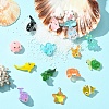 17Pcs 17 Styles Marine Series Resin Pendants RESI-YW0003-29-2
