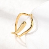304 Stainless Steel Open Cuff Rings for Women RJEW-K313-13G-2