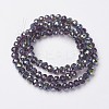 Electroplate Transparent Glass Beads Strands LS-EGLA-A034-T4mm-S07-2