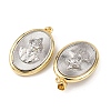 Brass Religion Pendants KK-K408-04G-02-2