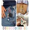 10Pcs Alloy Spring Gate Rings FIND-TA0009-25D-8