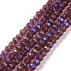 Electroplate Glass Beads Strands LS-EGLA-A034-T2mm-L14-1