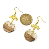 Resin & Walnut Wood Dangle Earrings EJEW-JE05507-03-2