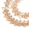 Electroplate Glass Beads Strands EGLA-N012-04E-3
