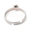 Adjustable 304 Stainless Steel Finger Ring STAS-K255-16P-3