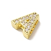 Brass Micro Pave Cubic Zirconia Beads KK-H487-25G-01-2