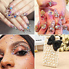 60G 6 Styles Electroplated Opaque Flat Back Resin Cabochons RESI-TA0003-38-8