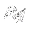 304 Stainless Steel Triangle Hoop Earrings LS-EJEW-M031-01P-2
