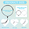 20Pcs 2 Colors Adjustable Nylon Cord Bracelet Making BJEW-TA00674-4