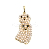 Halloween Brass Enamel Pendants KK-F915-02C-G-1