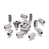 Tarnish Resistant 201 Stainless Steel Tube Beads STAS-P236-19P-1