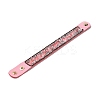 Faux Suede Snap Cord Bracelet LS-BJEW-F428-03-1