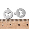 Non-Tarnish 304 Stainless Steel Charms STAS-F300-01P-3
