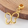 Butterfly Alloy European Dangle Charms PALLOY-JF00136-01-1