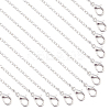 Brass Cable Chains Necklace Making MAK-PH0004-16-1