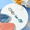 Sea Turtle Synthetic Turquoise Pendant Decorations HJEW-JM02142-01-2