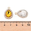 Alloy Glass Pendants PALLOY-N176-76KCG-3