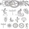9Pcs 9 Styles 201 Stainless Steel Links Connector Charms STAS-TA0005-41-1