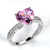 Brass Micro Pave Cubic Zirconia Finger Rings for Women FS-WGC99AF-04-4