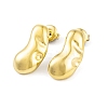 Ion Plating(IP) 304 Stainless Steel Stud Earrings for Women EJEW-A049-09G-1